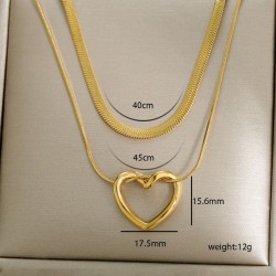 Collier cœur Doré