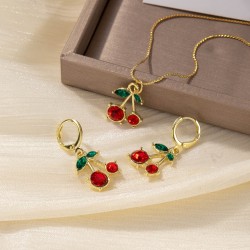 Parure Cerises Rouge Éclat