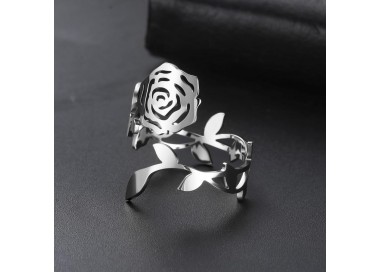 Bague Rose en Acier Inoxydable