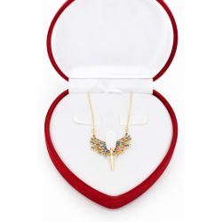 Collier Ailes D'ange Multicolores