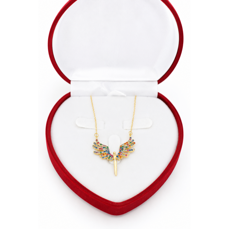 Collier Ailes D'ange Multicolores