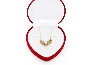 Collier Ailes D'ange Multicolores