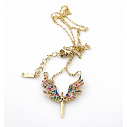 Collier Ailes D'ange Multicolores