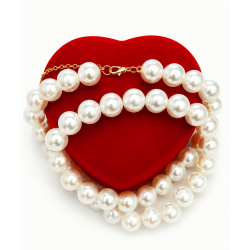 Collier Perles Blanches