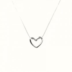 Collier Cœur Elégant en Argent