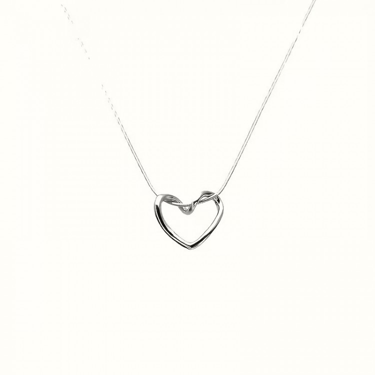 Collier Cœur Elégant en Argent
