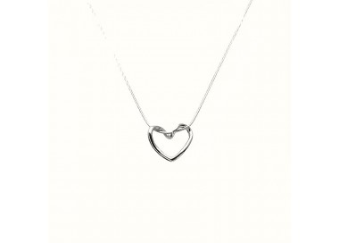 Collier Cœur Elégant en Argent