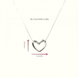 Collier Cœur Elégant en Argent