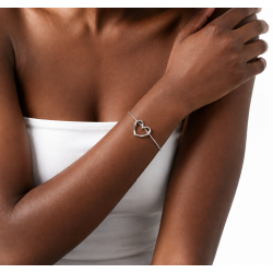 Bracelet Cœur  Elégant en Argent
