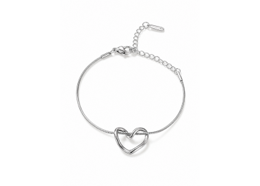 Bracelet Cœur  Elégant en Argent