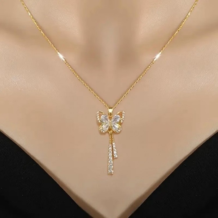 Magnifique collier en acier inoxydable
