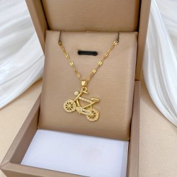 Collier à Pendentif Vélo