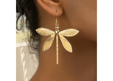 Boucles d'Oreilles Pendantes Libellule