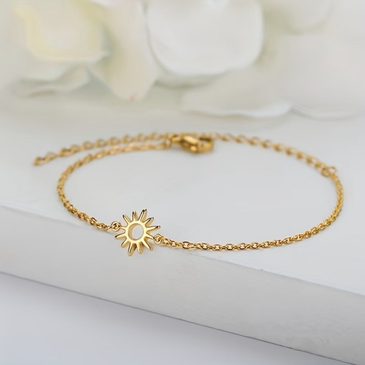 Bracelet de Soleil Simple en Acier Inoxydable
