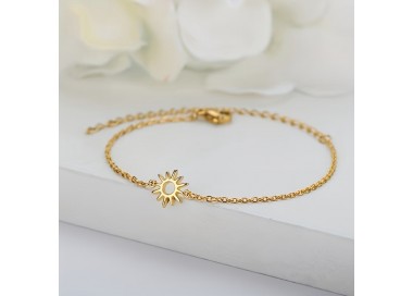 Bracelet de Soleil Simple en Acier Inoxydable