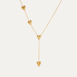 Collier pendentifs 4 cœurs