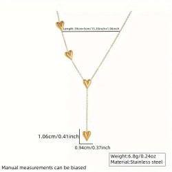 Collier pendentifs 4 cœurs