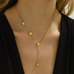 Collier pendentifs 4 cœurs