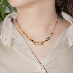 Collier Maillon XL en Acier Inoxydable