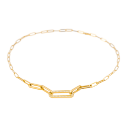 Collier Maillon XL en Acier Inoxydable