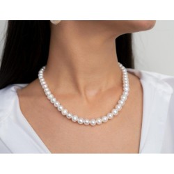 Collier Perles Blanches