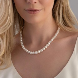 Collier Perles Blanches