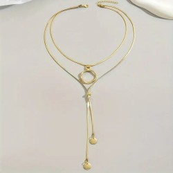 Collier Double Inoxydable