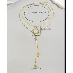 Collier Double Inoxydable