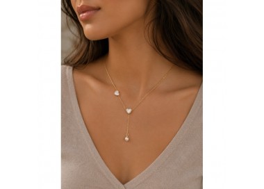 Collier Petit Double Cœur